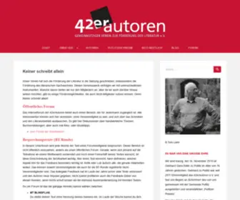 42Erautoren.de(42erAutoren e.V) Screenshot