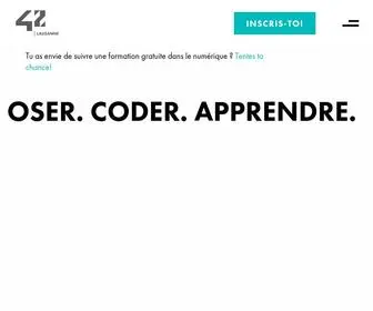 42Lausanne.ch(École d'informatique gratuite à Lausanne) Screenshot