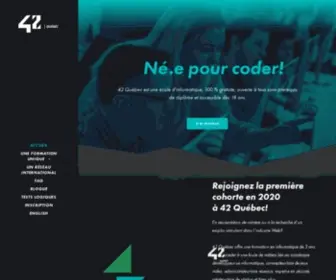 42Quebec.com(Québec) Screenshot