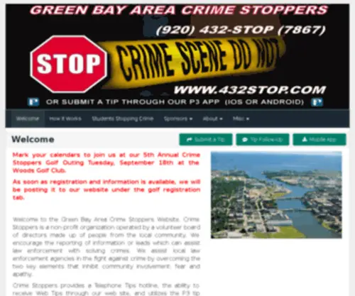 432Stop.com(Green Bay Area Crime Stoppers) Screenshot