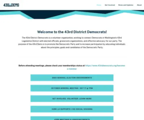 43Rddemocrats.org(43rd Dems) Screenshot