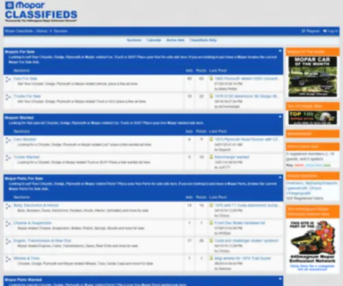 440Magnum.net(Mopar Classifieds) Screenshot