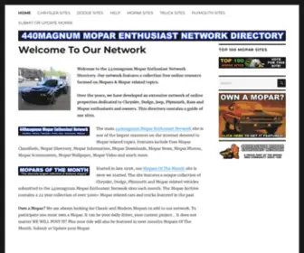 440Magnumnetwork.com(Mopar Enthusiast Network) Screenshot