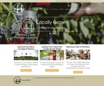 44Wineries.com(Parallel 44 Wineries in Wisconsin) Screenshot