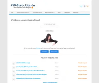 450-Euro-Jobs.de(Minijobs & Infos zu Nebenjobs in Deutschland) Screenshot