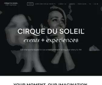 45Degrees.com(Cirque du Soleil Events and Experiences) Screenshot