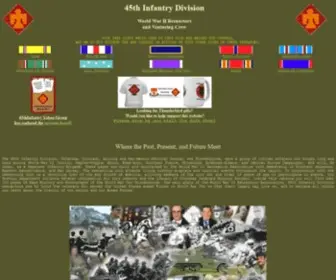 45Thdivision.org(45th Infantry Division World War II Reenactors and Venturing Crew) Screenshot