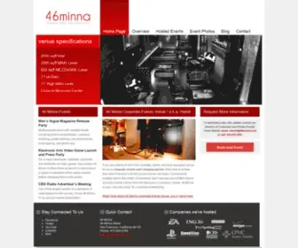 46Minna.com(The Corporate Events & Company Party Venue in San Francisco) Screenshot