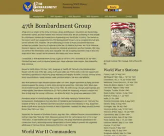 47BG.com(47th Bombardment Group in World War II) Screenshot