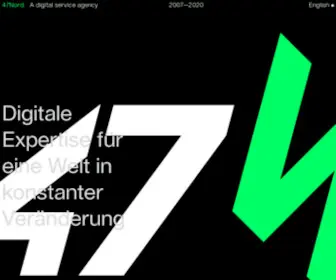 47Nord.de(Business innovation through technology & design. We create people) Screenshot