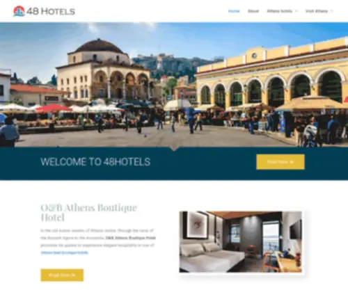 48Hotels.com(Athens hotels) Screenshot