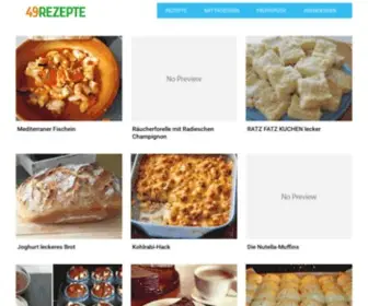 49Rezepte.com(Schnelle und einfache Rezepte) Screenshot