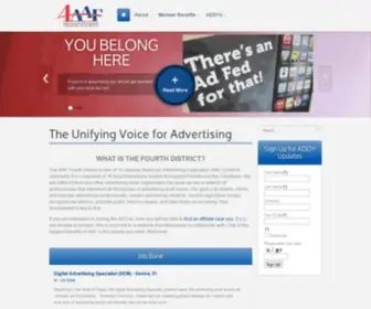 4AAF.com(American Advertising Federation 4th District) Screenshot