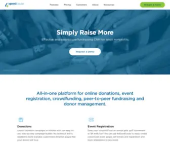 4Agoodcause.com(Easy-to-use and effective fundraising CRM) Screenshot