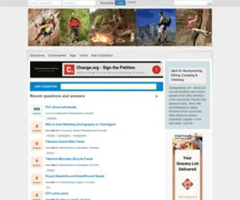 4Backpacking.com(Q&A for Backpackers) Screenshot
