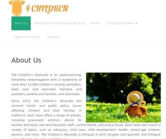4Children.org(The Children's Advocate) Screenshot