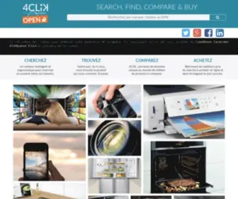 4Clik.com(Cherchez, trouvez, comparez et achetez) Screenshot