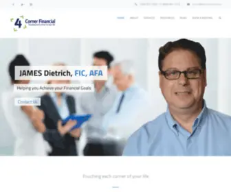 4Cornerfinancial.ca(Touching each corner of your life) Screenshot