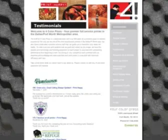 4CP.com(Custom High Quality Brochure & Postcard Printing in Dallas Fort Worth Texas) Screenshot