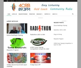 4CRB.com(Radio 4CRB on the Gold Coast) Screenshot