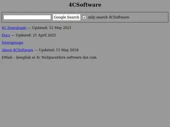 4Csoftware.com(4CSoftware Home) Screenshot