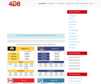 4D-8.com(Live 4D Results Keputusan 4D Magnum) Screenshot