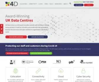 4D-DC.com(UK data centres across the south) Screenshot