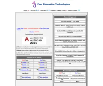 4D-Technologies.com(Four Dimension Technologies GeoTools/CadPower for AutoCAD) Screenshot