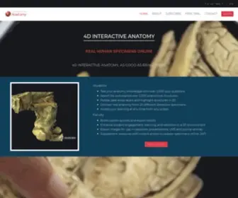 4Danatomy.com(4D Anatomy) Screenshot