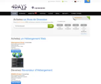 4Days-Group.com(4DAYS-GROUP TECHNOLOGY SARL) Screenshot