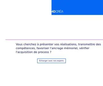 4Dcrea.com(4D Créa est un studio spécialisé dans la création d’expériences immersives et interactives) Screenshot