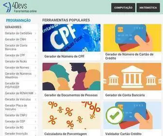 4Devs.com.br(Ferramentas Online Grátis) Screenshot