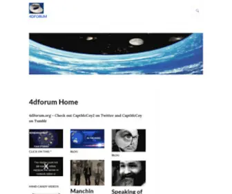 4Dforum.org(CaptMcCoy's multidimensional viewpoint) Screenshot