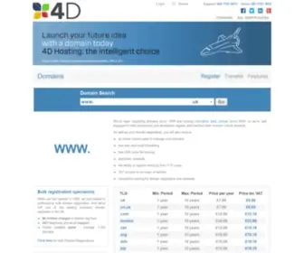 4Dhosting.com(4D Hosting) Screenshot