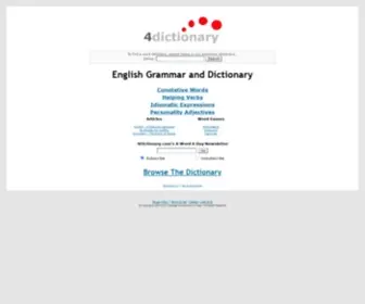 4Dictionary.com(4 Dictionary) Screenshot