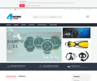 4Diving.com(Nardymo prekės) Screenshot