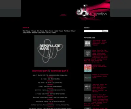 4Djsonline.org(DJ & Dance Music) Screenshot