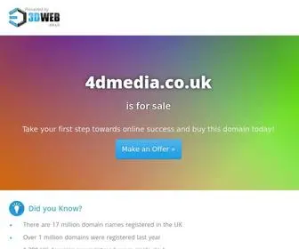 4Dmedia.co.uk(3DWeb Online Services) Screenshot