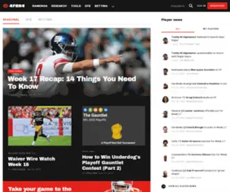 4For4.com(Home of the Most Accurate Fantasy Football Rankings) Screenshot