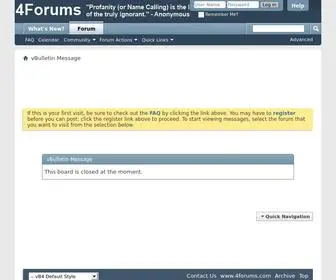 4Forums.com(A forum where you can debate others on all topics) Screenshot