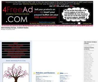4Freead.com(Advertising forum) Screenshot