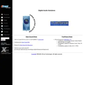 4Front-Tech.com(Open Sound System) Screenshot