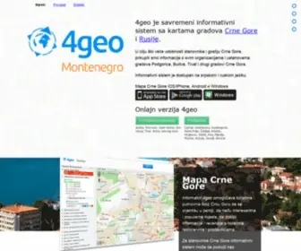 4Geo.me(Detaljna mapa Crne Gore za stanovnike i turiste) Screenshot