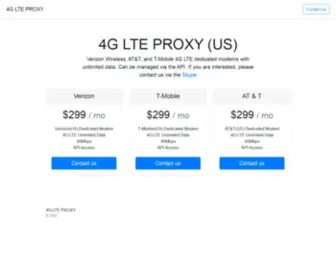 4Glteproxy.com(Verizon Wireless) Screenshot