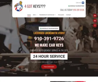 4Gotkeys.com(Locksmiths Fayetteville) Screenshot