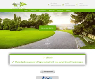 4Greenva.com(Professional Landscaping Services in Stafford) Screenshot