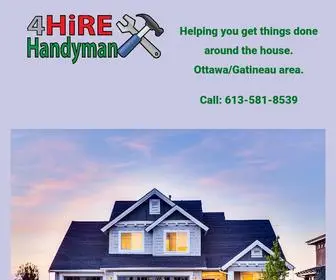 4Hirehandyman.com(Handyman Services) Screenshot