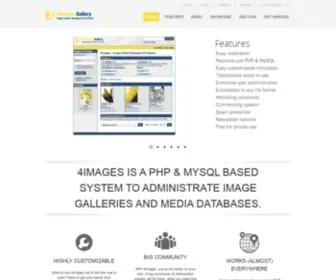 4Homepages.de(Image & Media Gallery Management System) Screenshot