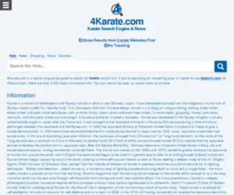 4Karate.com(Karate Search Engine) Screenshot
