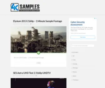 4Ksamples.com(Free Downloadable 4K Sample Content) Screenshot